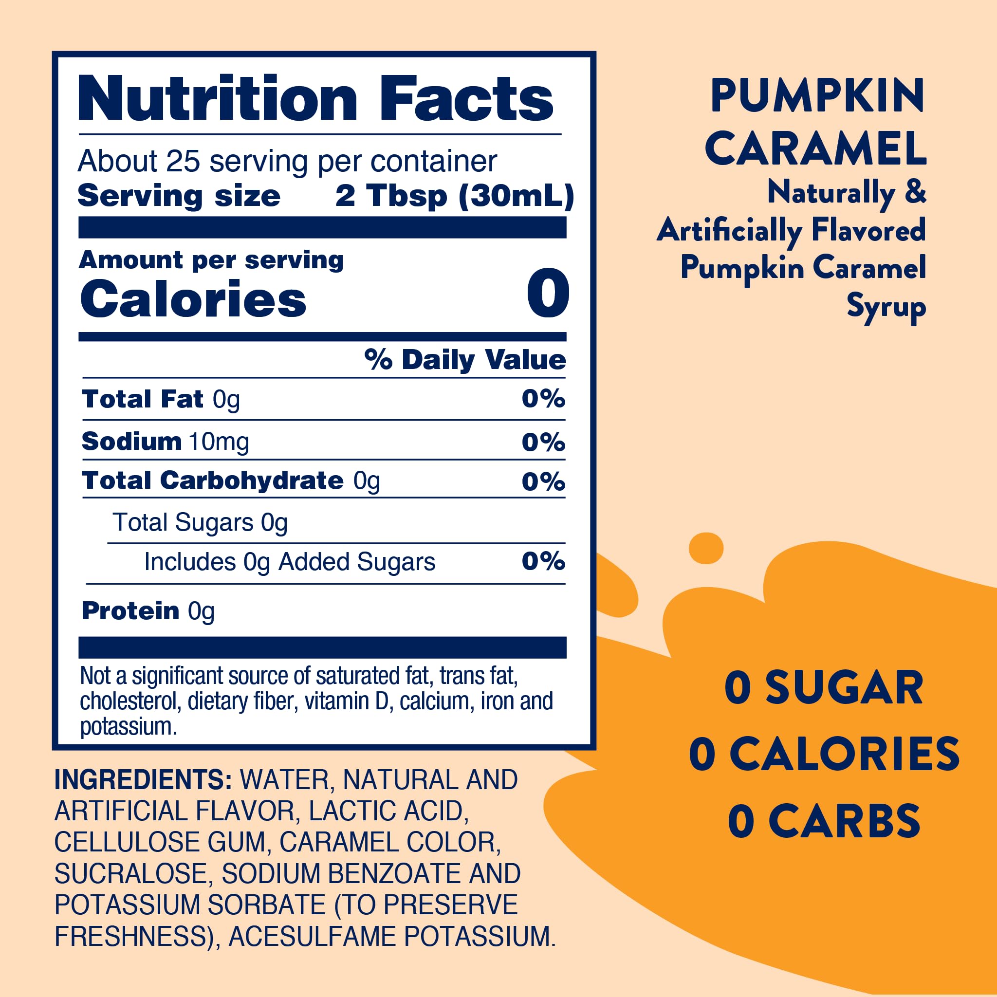 Jordan's Skinny Mixes Sugar Free Coffee Syrup, Holiday Fall Syrup Trio Coffee Flavoring Syrup, Zero Calorie Drink Mix for Lattes, Baking, Protein Shake, Dairy & Gluten Free, Kosher,12.7 Fl Oz, 3 Pack