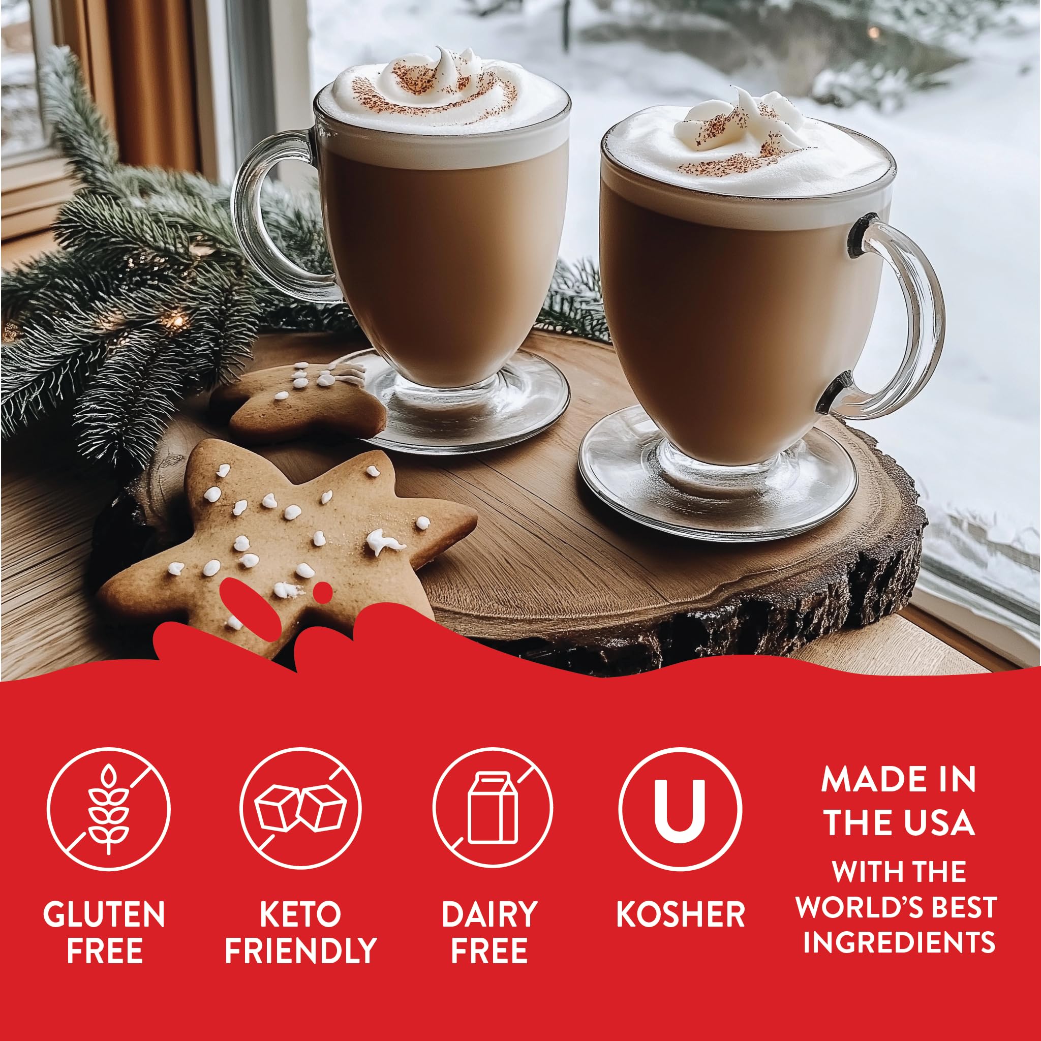 Jordan's Skinny Mixes Sugar Free Coffee Syrup, Holiday Fall Syrup Trio Coffee Flavoring Syrup, Zero Calorie Drink Mix for Lattes, Baking, Protein Shake, Dairy & Gluten Free, Kosher,12.7 Fl Oz, 3 Pack