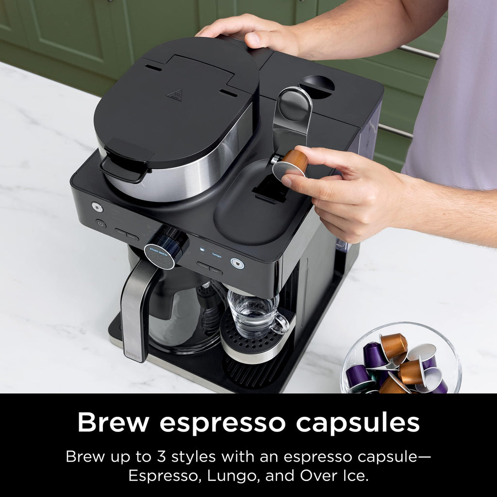 Ninja 12-Cup Programmable Coffee Brewer, 2 Brew Styles, Adjustable Warm Plate, 60oz Water Reservoir, Delay Brew - Black/Stainless Steel